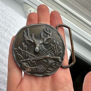 Vintage National Sportsman Belt Buckle